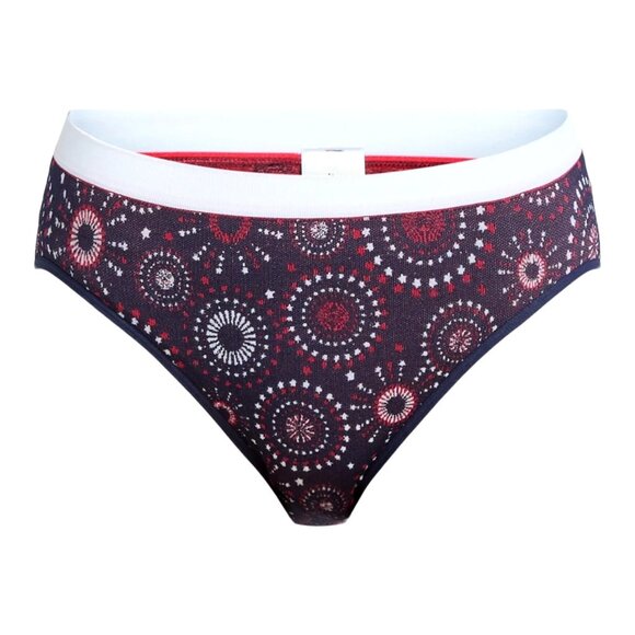 WAY TO GO S (4-6) Celebrate Patriotic 3 Pack Seamless Hipster Panties Stars NWT - Picture 4 of 6